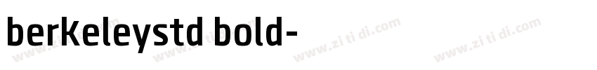 berkeleystd bold字体转换